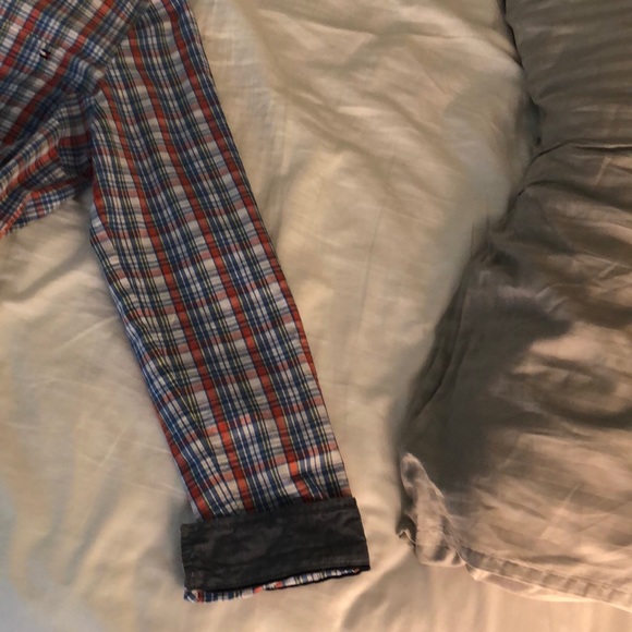 Tommy Hilfiger Quarter Length Button Down Blouse - Picture 4 of 5